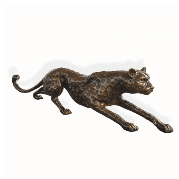 Cheetah Stalking Bronze Sculpture