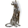 Silver Cheetah – Life-Size Sculpture
