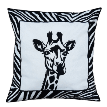 Cushion Cover - Giraffe White