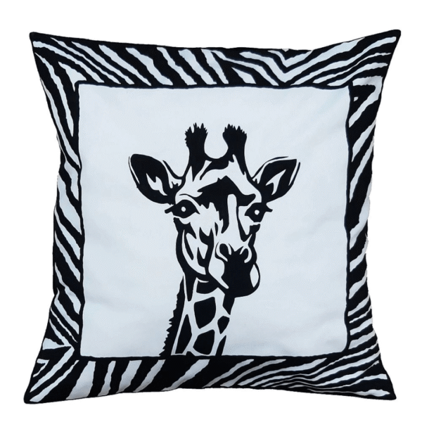 Cushion Cover - Giraffe White