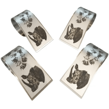 Napkin Rings - Rhino