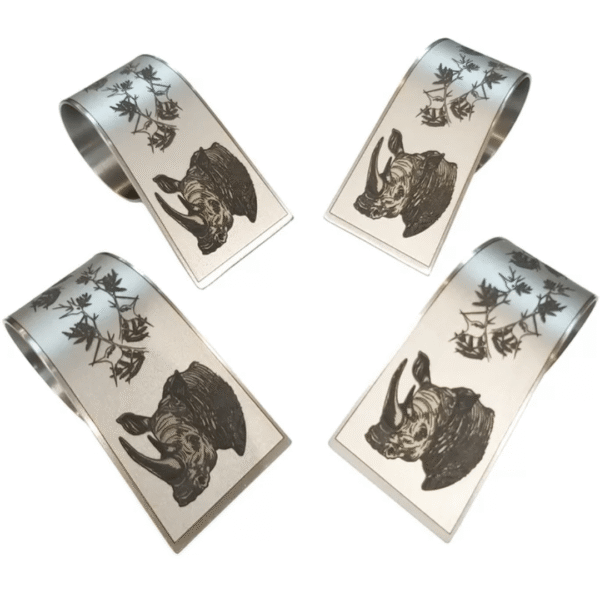 Napkin Rings - Rhino
