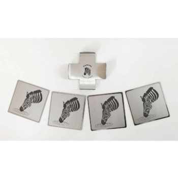 Coaster Set Of 4 - Zebra