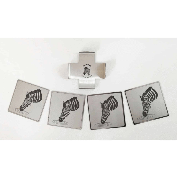 Coaster Set Of 4 - Zebra