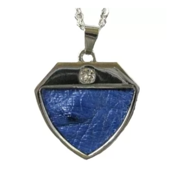 Large Ostrich Pendant - Blue