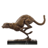Cheetah Hunting Bronze Sculpture