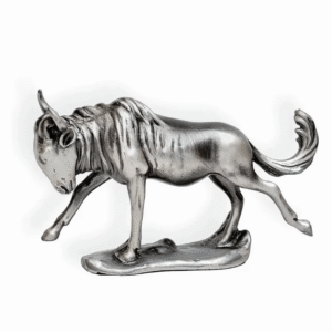 solid pewter wildebeest
