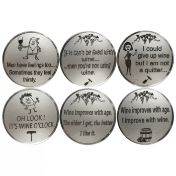 Wine Fridge Magnet Set