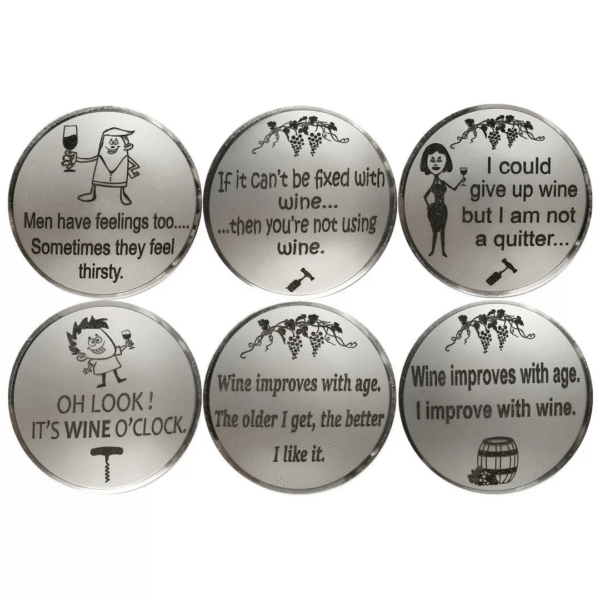 Wine Fridge Magnet Set