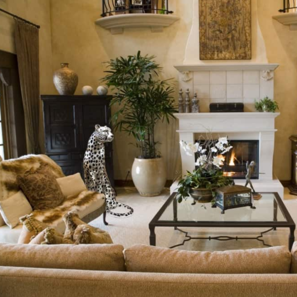 Silver Cheetah – Life-Size Sculpture