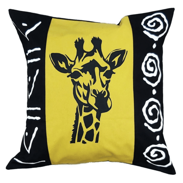 Cushion Cover - Giraffe Yellow