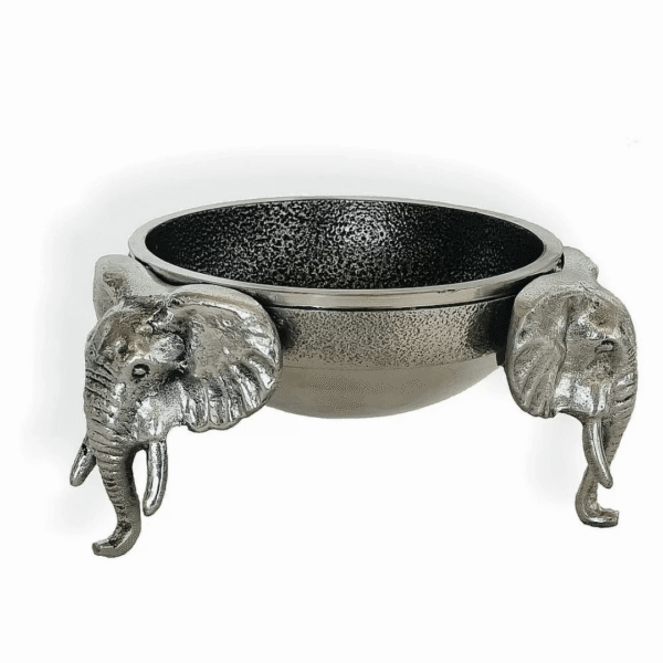 Elephant Round Bowl - Natural Finish