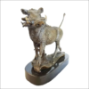 Bronze Warthog On Marble Base