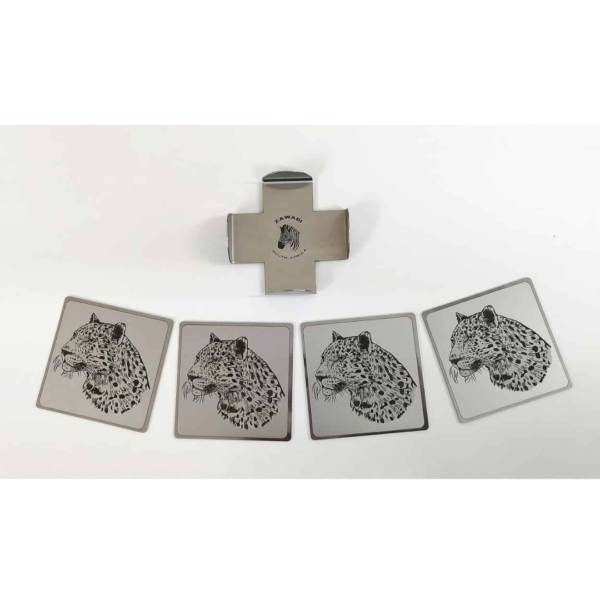 Coaster Set Of 4 - Leopard