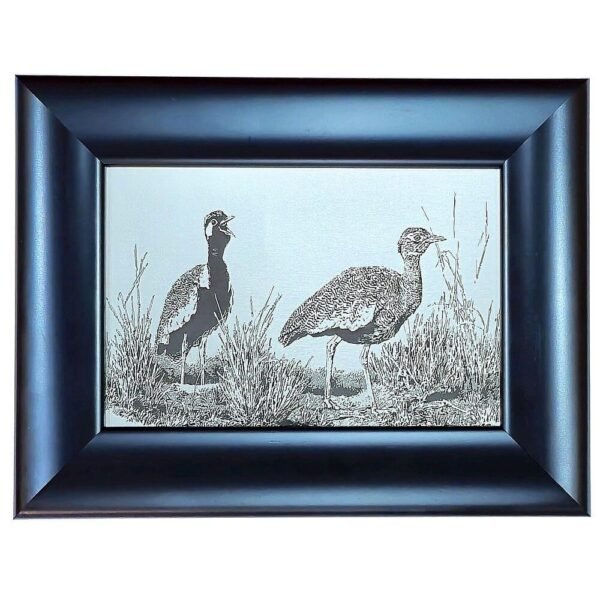 Johan Hoekstra Engraved Black Korhaan