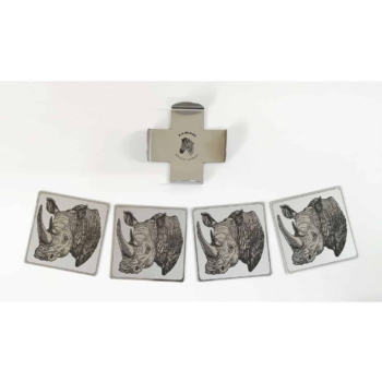 Coaster Set Of 4 - Rhino