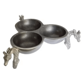 Giraffe Triple Bowl - Natural Finish