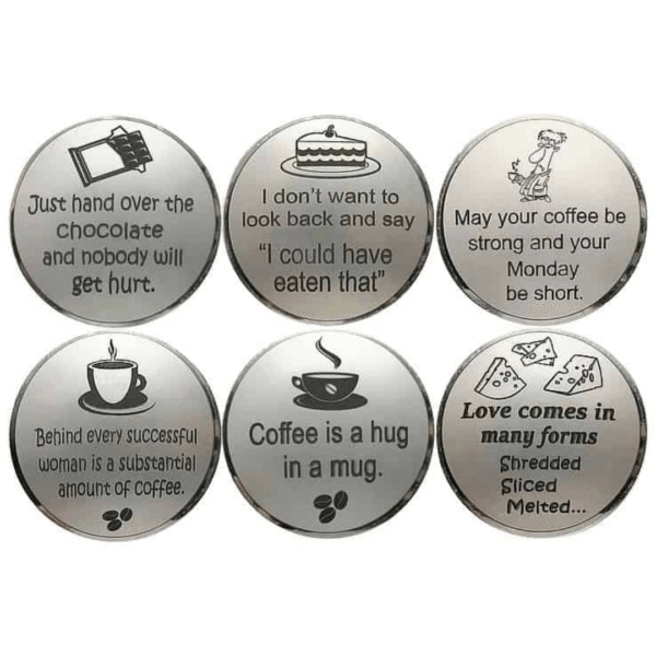 Coffee & Cake Fridge Magnet Set