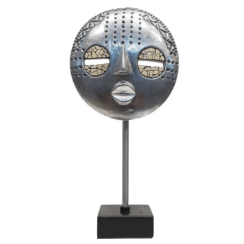 Baluba Mask On Granite Stand - Small Size