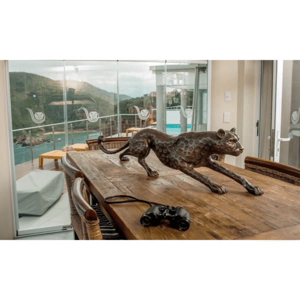 Cheetah Stalking Bronze Sculpture