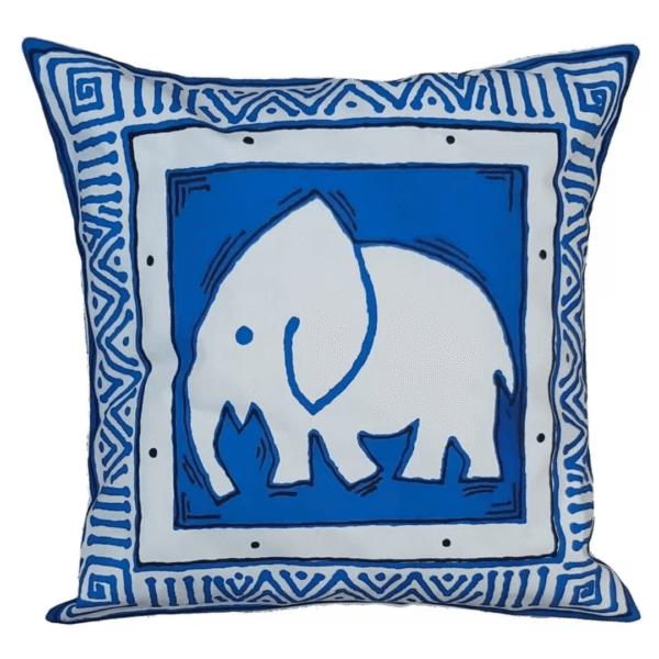Cushion Cover - Elephant Blue