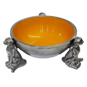 Cheetah Round Bowl - Ochre