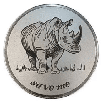 Engraved Rhino - Save Me