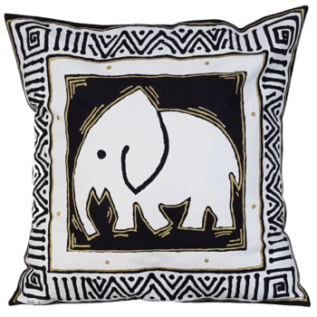 Cushion Cover - Elephant White