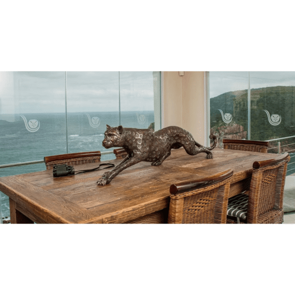 Cheetah Stalking Bronze Sculpture