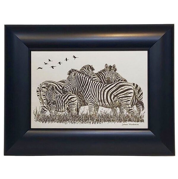 Johan Hoekstra Engraved Zebras