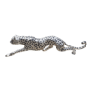 Cheetah Stalking Sculpture Silver