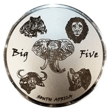 Engraved Big 5 African Animals