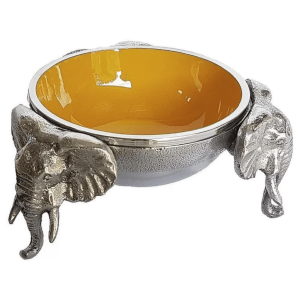 Elephant Round Bowl - Ochre