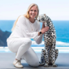 Silver Cheetah – Life-Size Sculpture