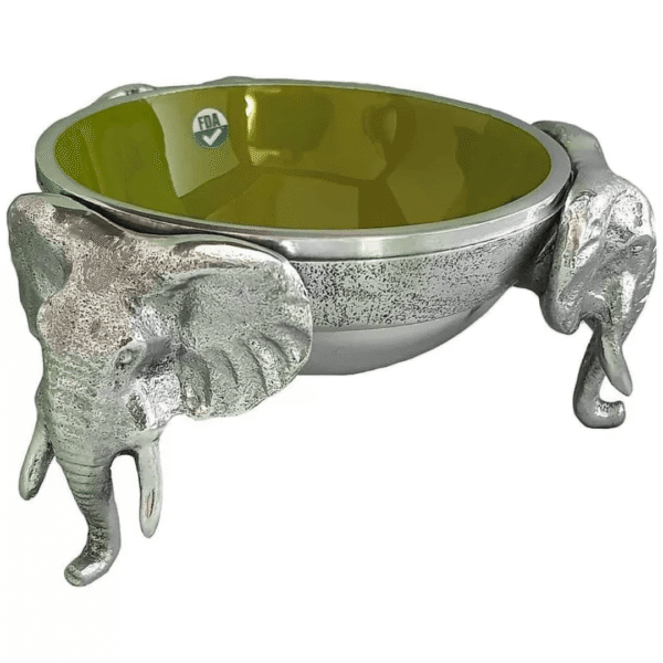 Elephant Round Bowl - Olive