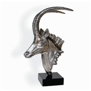 Sable Head Sculpture On Granite Base