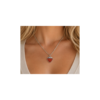 Ostrich leather campari pendant