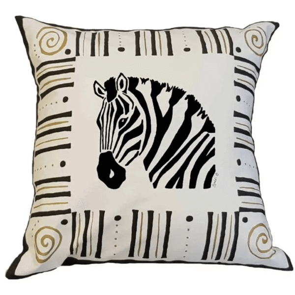 Cushion Cover - Zebra White