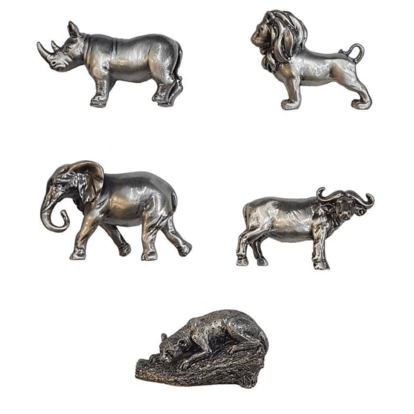 Big 5 African Animals - Pewter Set