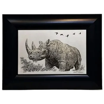 Johan Hoekstra Engraved Black Rhino