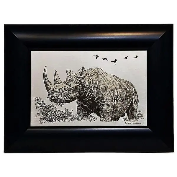 Johan Hoekstra Engraved Black Rhino