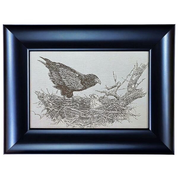 Johan Hoekstra Engraved Eagle And Chick