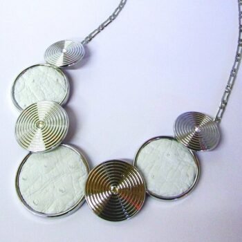 Ostrich Necklace - White