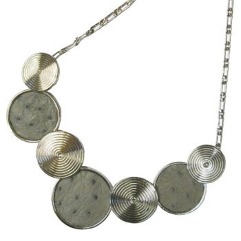 Ostrich Necklace - Mist