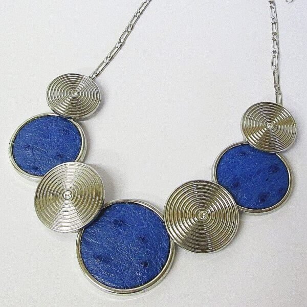 Ostrich Necklace - Victoria Blue