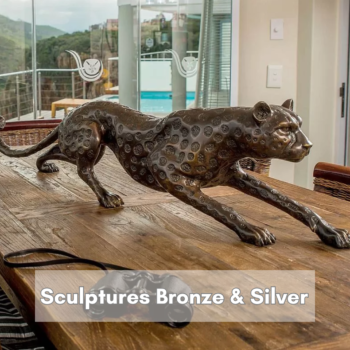 Sculptures bronze and silver