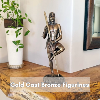 Cold cast bronze figurines