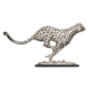 Running Cheetah Silver Sculpture (Large)