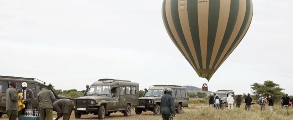 Hotair balloon safari