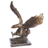 Tawny Eagle bronze sculpture from side Tawny Eagle bronze sculpture from side